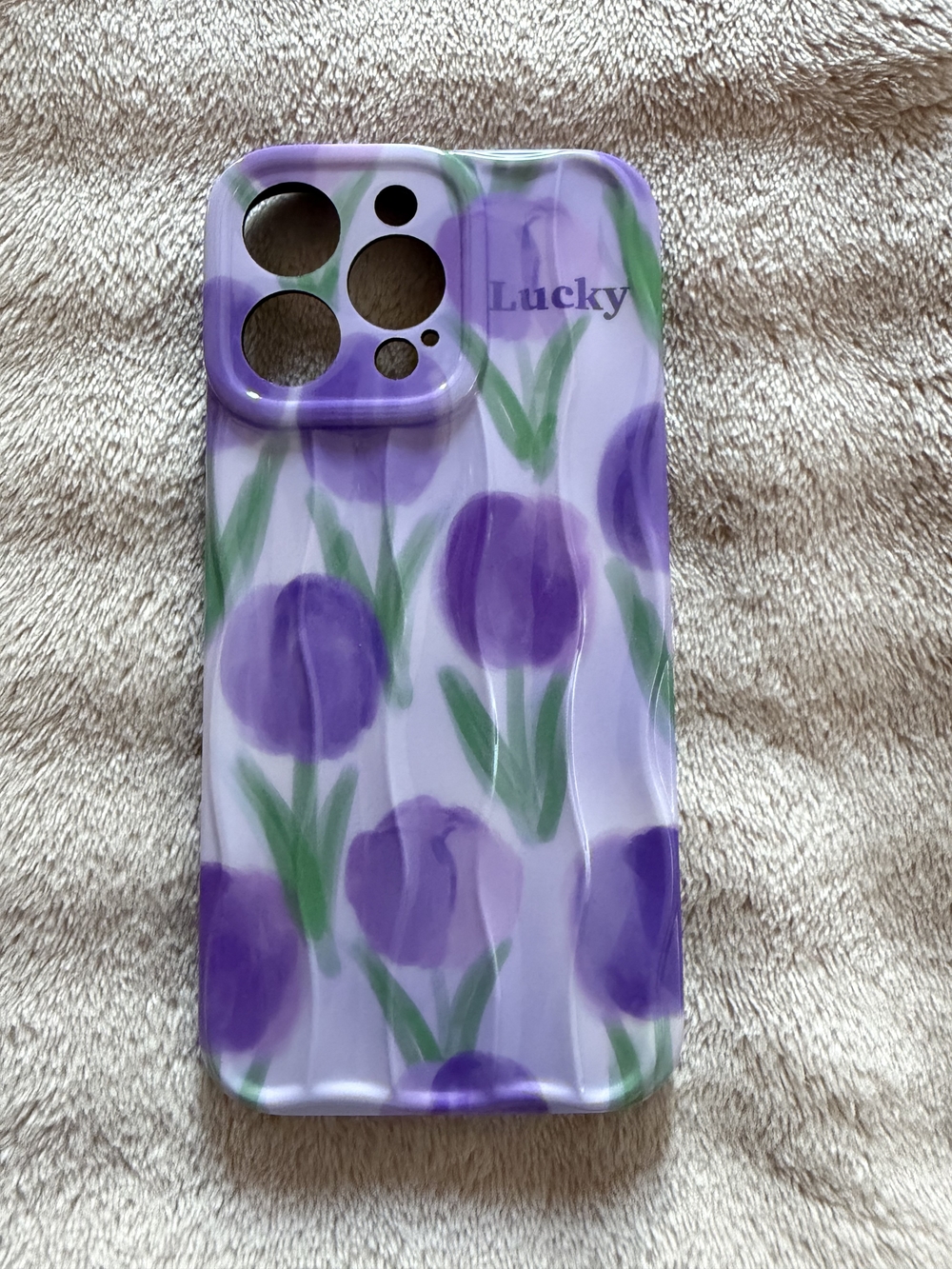 15 Pro Max Lavender & Green Floral Phone Case
